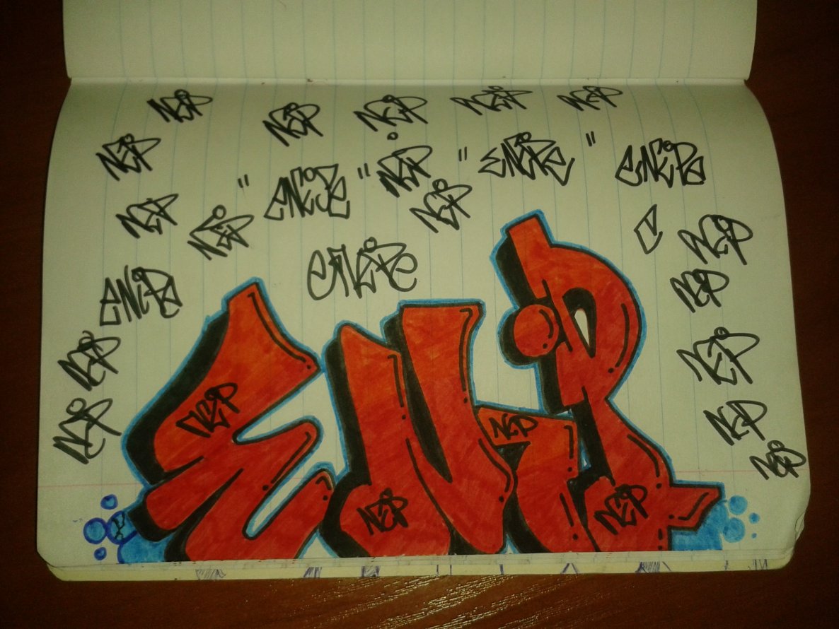 Graffiti Sketch - Photo by eNiPe - NipOne, Nip (2014)
