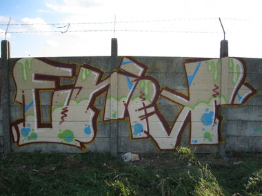 Graffiti Wall in Ostroleka - Photo by eRik1 - erik (2013)