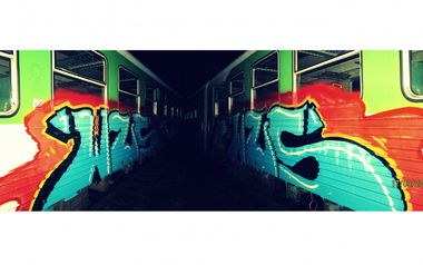 Graffiti Train - Photo by eRik1 - WzS, CreW