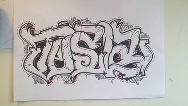 Graffiti Sketch - Photo by edding3000 - tesla (2014)