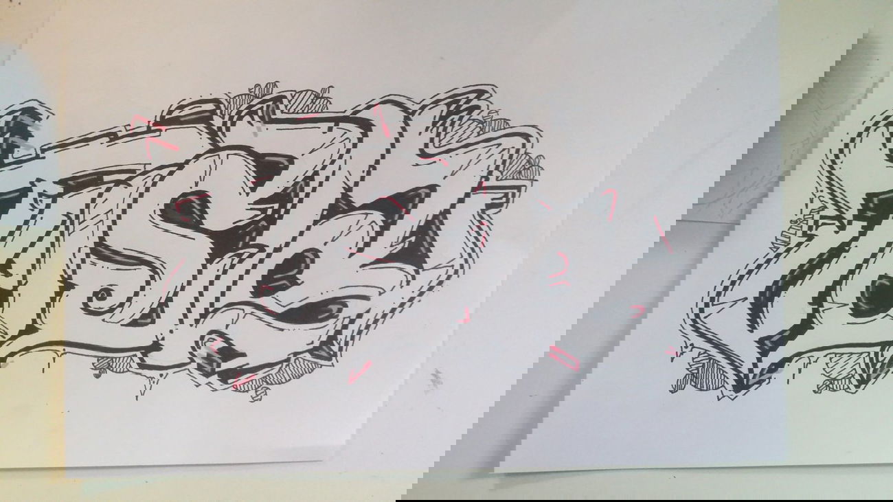 Graffiti Sketch - Photo by edding3000 - tesla (2014)