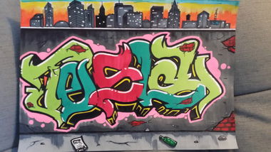 Graffiti Sketch - Photo by edding3000 - tesla (2014)