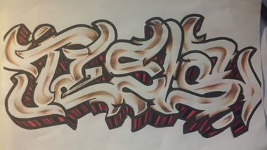 Graffiti Sketch - Photo by edding3000 - tesla (2014)