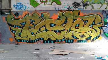 Graffiti Wall - Photo by edding3000 - tesla (2014)