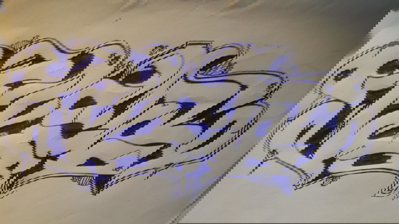Graffiti Sketch - Photo by edding3000 - tesla (2014)