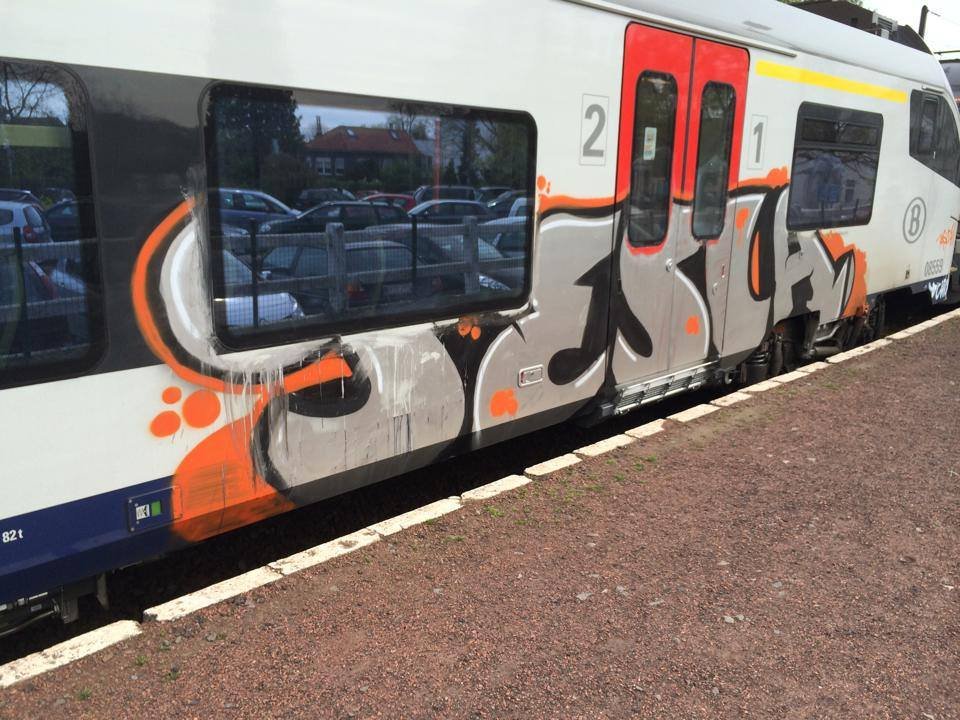 Graffiti Train - Photo by edding3000 - tesla