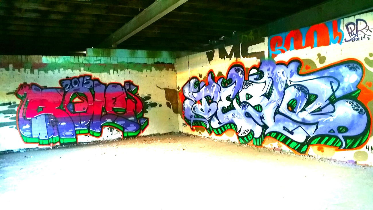 Graffiti Wall - Photo by edding3000 - sole, tesla (2015)