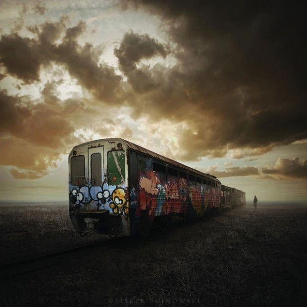 Graffiti Train - Photo by edson
