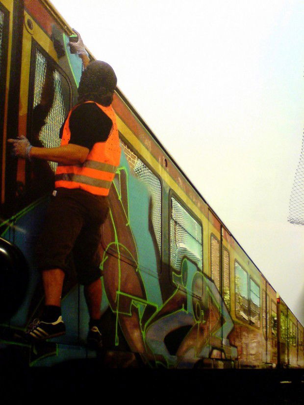 Graffiti Train - Photo by edson