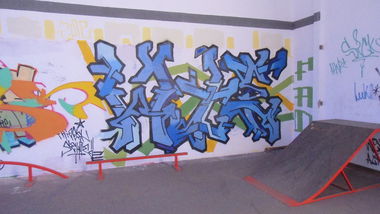 Graffiti Wall in Emden - Photo by efact - Emden, Alte, Post (2013)