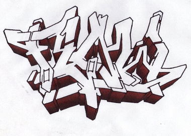 Graffiti Sketch in Emden - Photo by efact - Emden, Flow (2012)