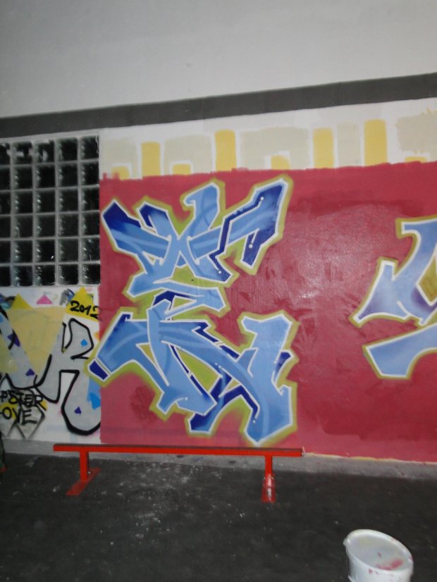 Graffiti Wall in Emden - Photo by efact - Emden, Alte, Post (2013)