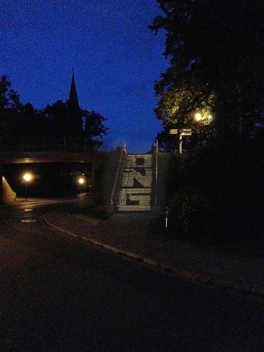 Graffiti Wall - Photo by egal098 - ong, night