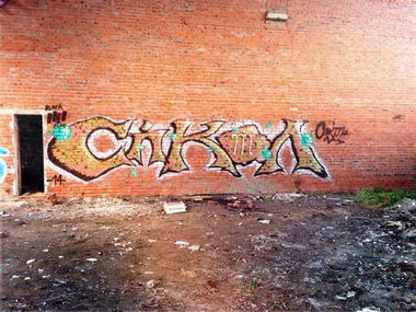 Graffiti Wall - Photo by egornrm - BLACK, FLAG