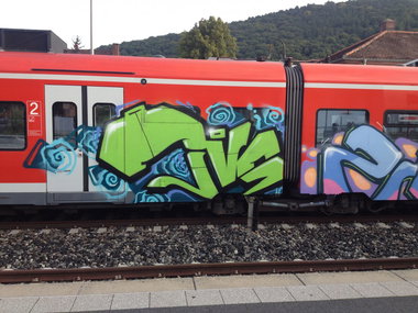 Graffiti Train - Photo by ehdualdefotz - jvs (2014)