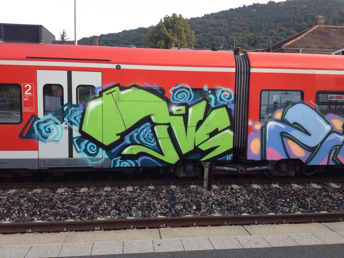 Graffiti Train - Photo by ehdualdefotz - jvs (2014)