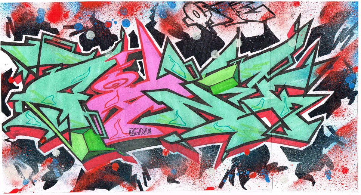 Graffiti Sketch in Glasgow - Photo by eido777 - Eido1, eido, odie