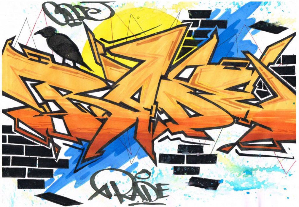 Graffiti Sketch in United kingdom - Photo by eido777 - eido1, eido, eido777