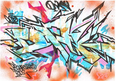 Graffiti Sketch in United Kingdom - Photo by eido777 - eido1, eido, odie