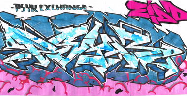 Graffiti Sketch in United Kingdom - Photo by eido777 - eido, odie, eido777