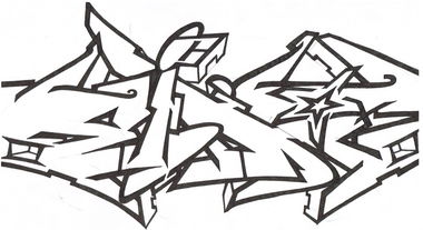 Graffiti Sketch in United Kingdom - Photo by eido777 - eido, eido1, odie