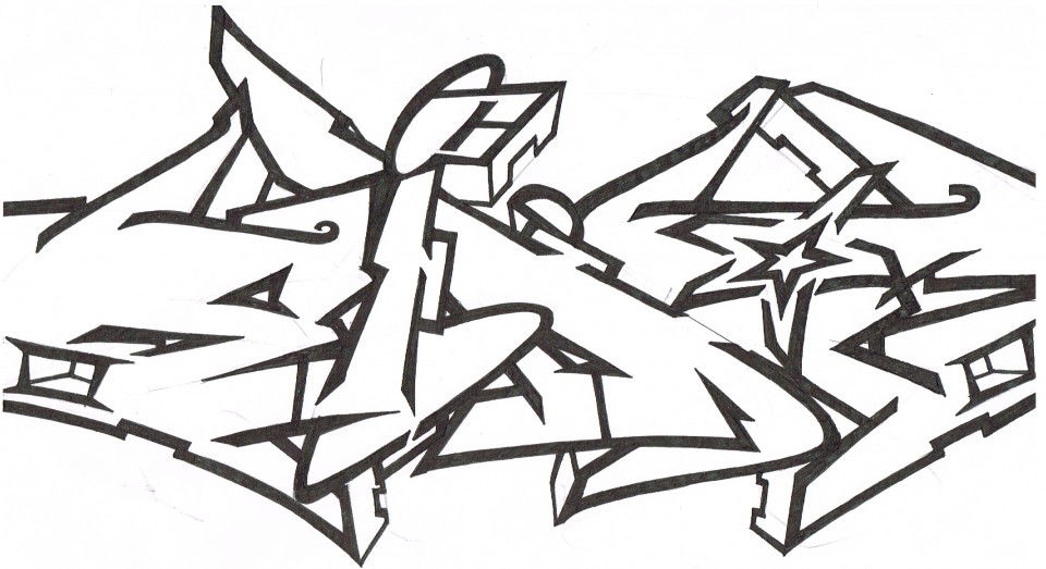 Graffiti Sketch in United Kingdom - Photo by eido777 - eido, eido1, odie