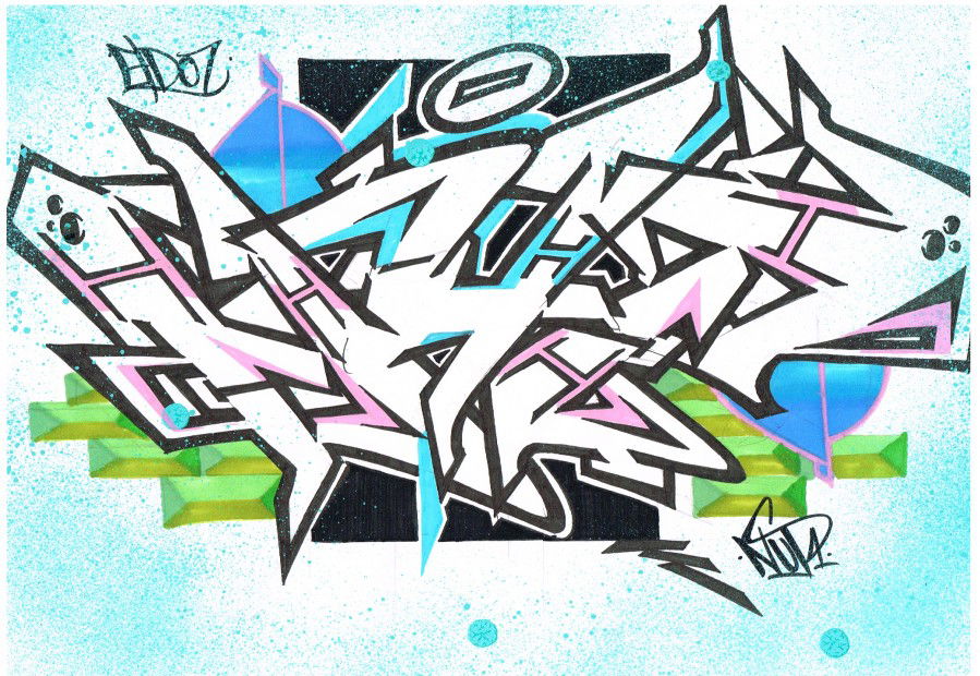 Graffiti Sketch - Photo by eido777 - eido, eido1, eido