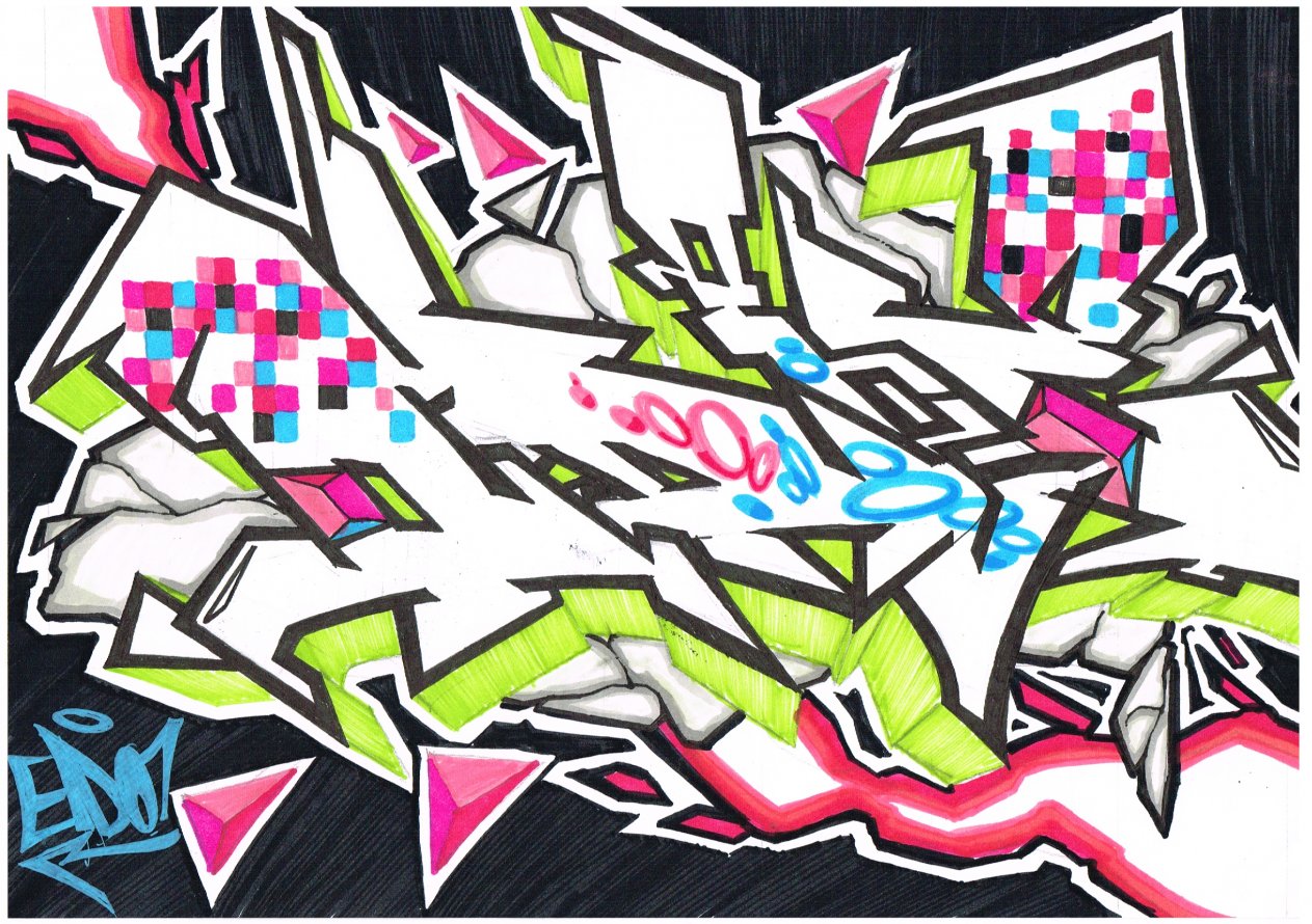 Graffiti Sketch - Photo by eido777 - eido, eido1, odie (2013)