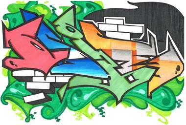 Graffiti Sketch - Photo by eido777 - eido, odie, one (2013)