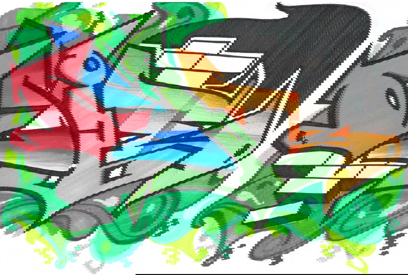 Graffiti Sketch - Photo by eido777 - eido, odie, one (2013)