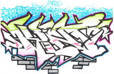 Graffiti Sketch - Photo by eido777 - eido, kint, odie (2013)