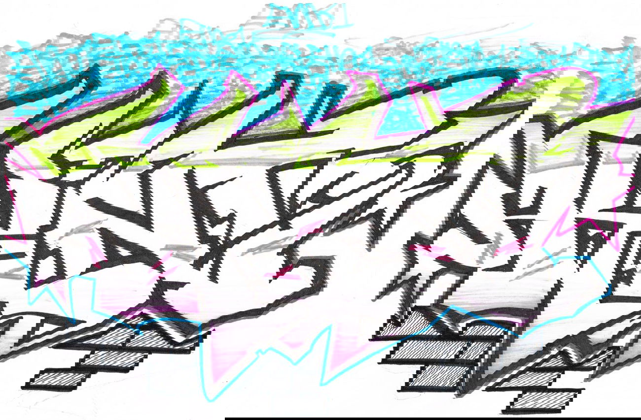 Graffiti Sketch - Photo by eido777 - eido, kint, odie (2013)