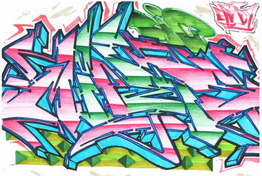 Graffiti Sketch - Photo by eido777 - eido1, miles, sdk (2014)
