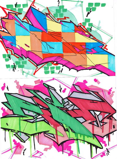 Graffiti Sketch - Photo by eido777 - graffitisketchsketchingblackbookartremoseido1exchangewildstyle