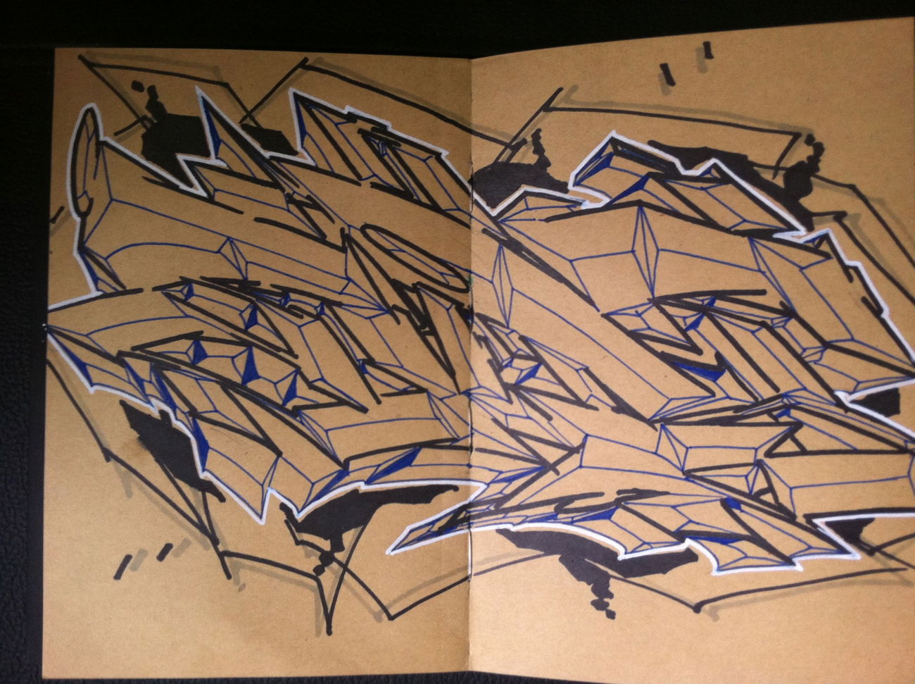 Graffiti Sketch - Photo by eido777 - graffiti, art, blackbook