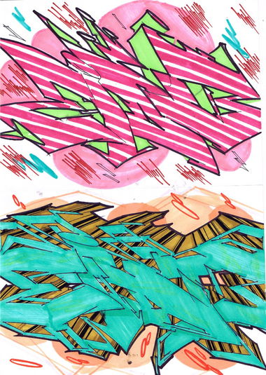 Graffiti Sketch - Photo by eido777 - graffitisketchsketchingblackbookartremoseido1exchangewildstyle