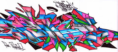 Graffiti Sketch - Photo by eido777 - graffiti, sketch, sketching