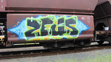 Graffiti Train in Kazakhstan - Photo by eiersalat - CARGO (2013)