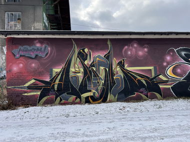 Graffiti Wall in Cieszyn - Photo by ekison