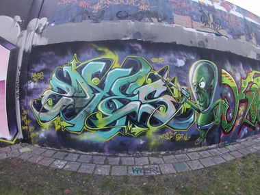 Graffiti Wall - Photo by ekszer - zoxes, Hamburg (2015)