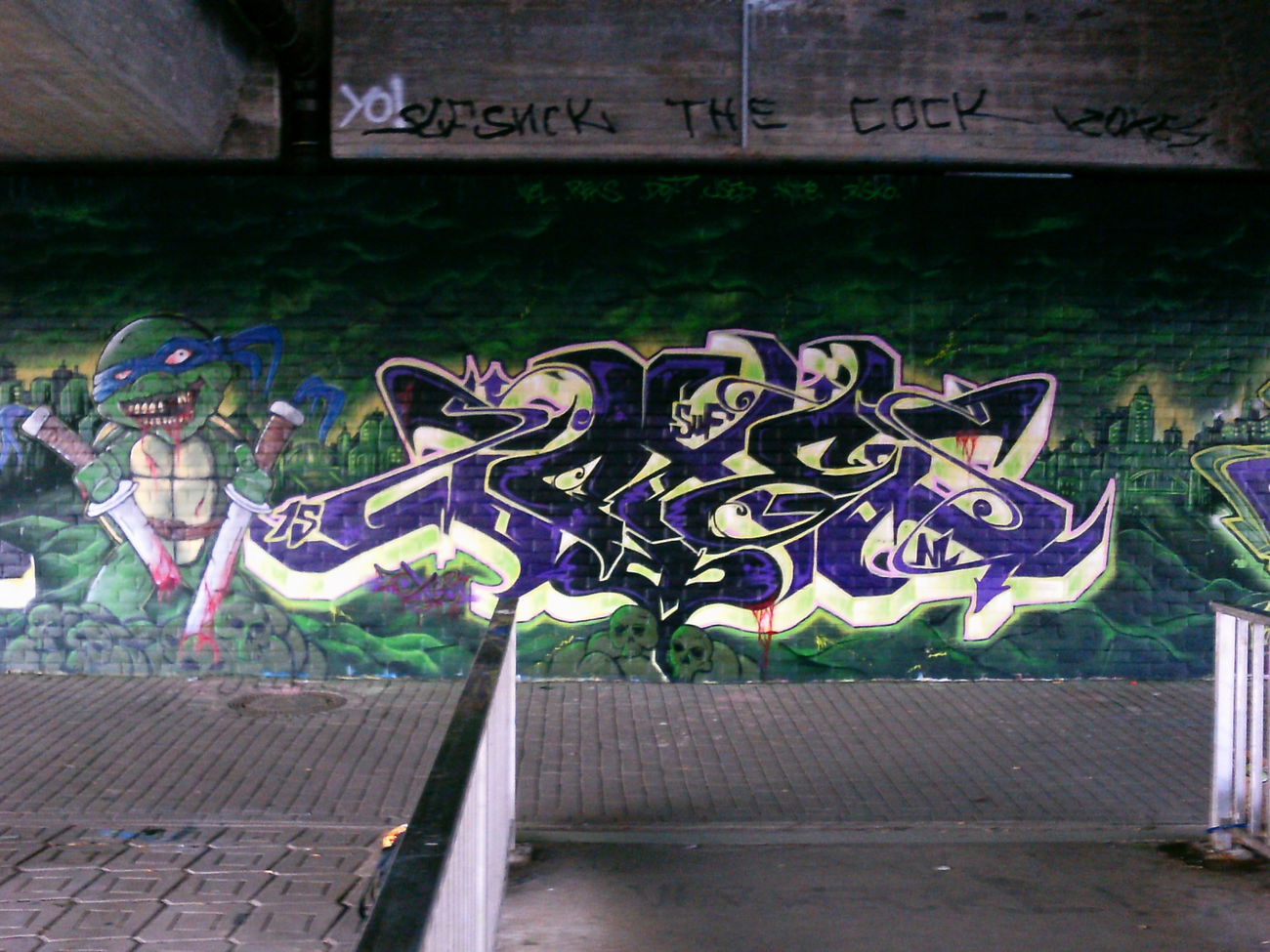 Graffiti Wall - Photo by ekszer - zoxes, turtel, Stade (2015)