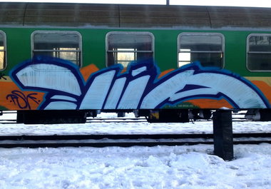Graffiti Train in Poland - Photo by eliano1