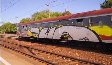 Graffiti Train in Poland - Photo by eliano1