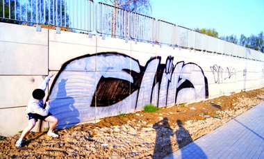 Graffiti Bombing in Wolbórz - Photo by eliano1