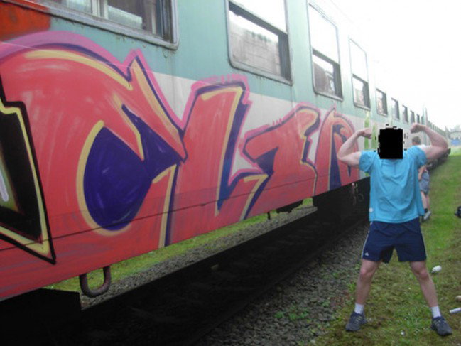 Graffiti Train in Poland - Photo by eliano1
