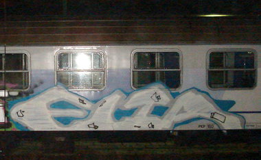 Graffiti Train in Dzialdowo - Photo by eliano1