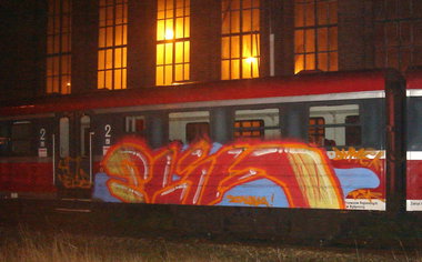 Graffiti Train in Poland - Photo by eliano1 (2013)