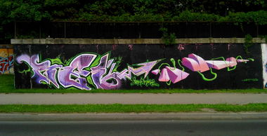 Graffiti Wall in Olsztyn - Photo by eliano1 (2014)