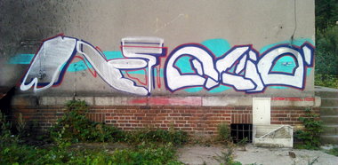 Graffiti Bombing in Targowo - Photo by eliano1 - train, line, obiekt (2014)