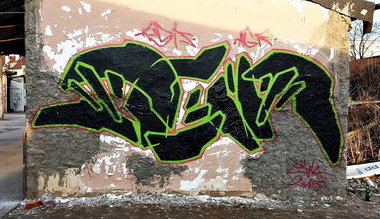 Graffiti Wall in Warsaw - Photo by eliano1 (2015)